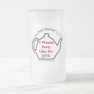 Party TP0102 wie es ist 1773 mattierte Bier-Tasse Mattglas Bierglas
