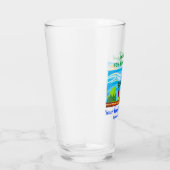 Party-Trip Tropical Beach Vacacation Pint Glas (Rechts)