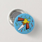Party-Tritt-Knopf Button (Vorne & Hinten)