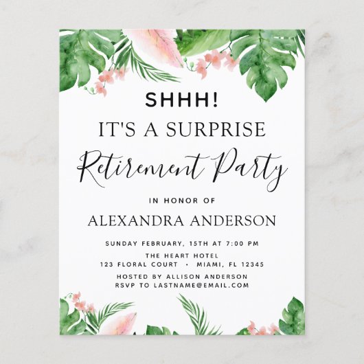 Party Tropischer Pensionsfonds für Unternehmen (Vorderseite)