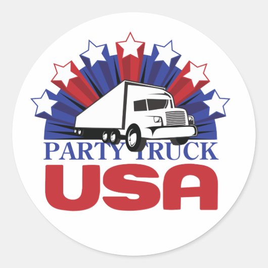Party Truck USA: Der Aufkleber (Vorderseite)