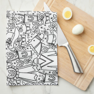 Party-Tücher Kentuckys Derby Geschirrtuch