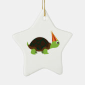 Party Turtle Keramikornament (Rechts)