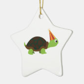 Party Turtle Keramikornament (Links)