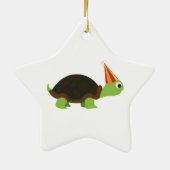 Party Turtle Keramikornament (Hinten)