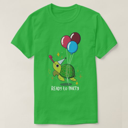 Party Turtle T-Shirt (Design vorne)