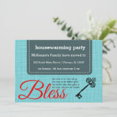 Party-Typografie Einladung (Stehend Vorderseite)