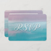 Party UAWG in Aquarellfarben RSVP Karte (Vorne/Hinten)