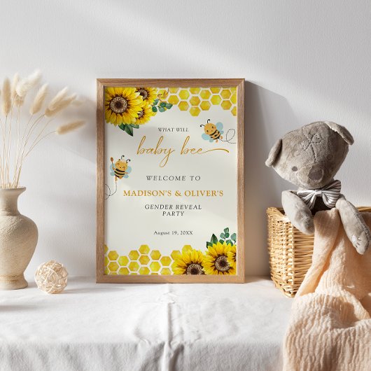 Party über das Geschlecht, was Baby willkommen sei Poster