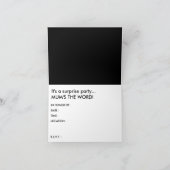 Party überraschen einladung (Innenseite)