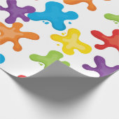 Party-Umhüllungspapier mit Farbdesign Geschenkpapier (Ecke)
