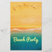 Party und Feiern am Strand Flyer (Vorne)