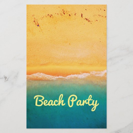 Party und Feiern am Strand Flyer (Vorne)