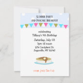 Party- und Pfannkuchenfrühstück Einladung (Vorderseite)