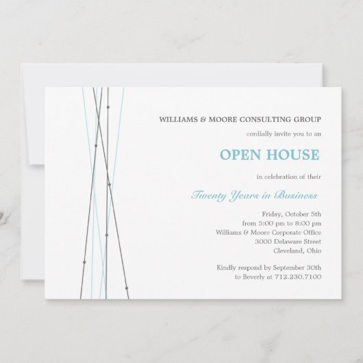 Party- und Veranstaltungseinladung für Linien und  Einladung (Vorderseite)