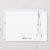 Party- und Veranstaltungseinladung für Linien und  Einladung (Rückseite)