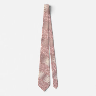 Party Unisex Neck Tie Rose Glitzer Tropfen Krawatte