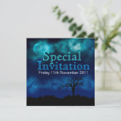 Party unter den Sternen Sondereinladung Einladung (Stehend Vorderseite)