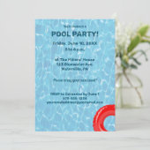 Party unter Wasser Einladung (Stehend Vorderseite)