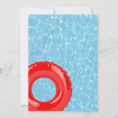 Party unter Wasser Einladung (Rückseite)