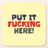 Party Untersetzer (Vorderseite)