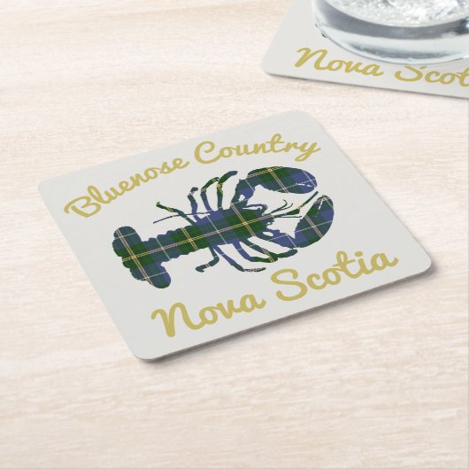 Party-Untersetzer Bluenose Land N.S. Tartan Rechteckiger Pappuntersetzer (angewinkelt)