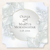 Party Untersetzer | Icy Blue Shimmer (Vorderseite)