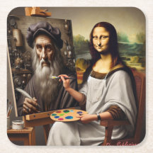 Party Untersetzer: Mona Do da Vinci
