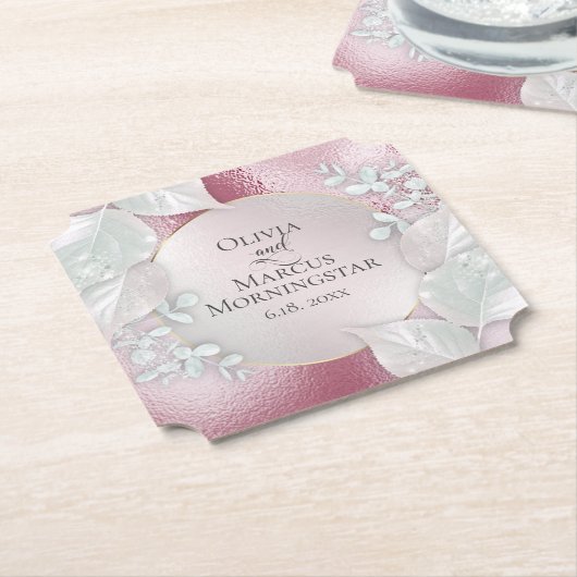 Party Untersetzer | Wispy Burgundy Shimmer (angewinkelt)