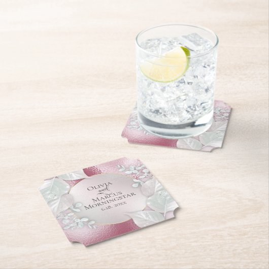 Party Untersetzer | Wispy Burgundy Shimmer (Vor Ort)