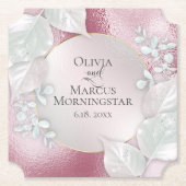 Party Untersetzer | Wispy Burgundy Shimmer (Vorderseite)