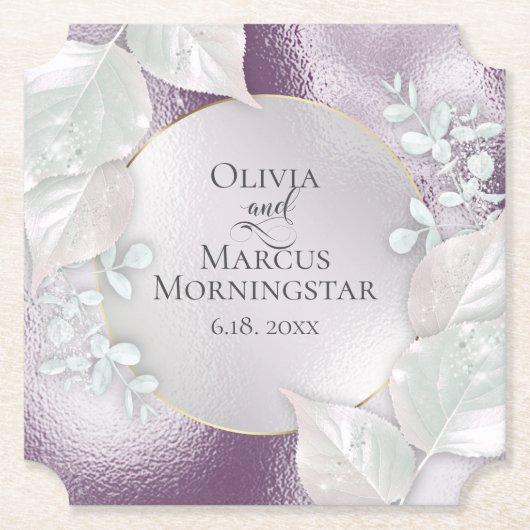 Party Untersetzer | Wispy Eggplant Shimmer (Vorderseite)