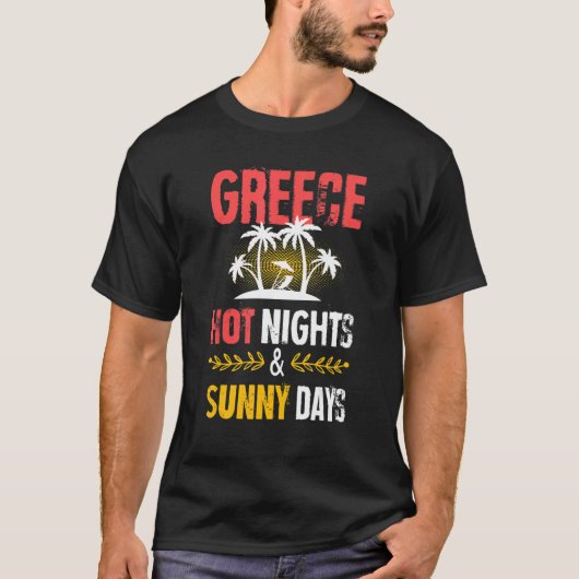 Party-Urlaubsangebot Griechenland Nächte T-Shirt (Vorderseite)
