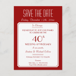 Party, Veranstaltung oder Wiedersehen Save the Dat Ankündigungspostkarte