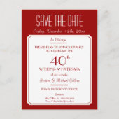 Party, Veranstaltung oder Wiedersehen Save the Dat Ankündigungspostkarte (Vorderseite)