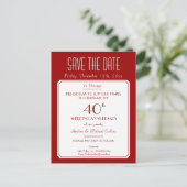 Party, Veranstaltung oder Wiedersehen Save the Dat Ankündigungspostkarte (Stehend Vorderseite)