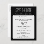 Party, Veranstaltung oder Wiedersehen Save the Dat Ankündigungspostkarte (Vorne/Hinten)