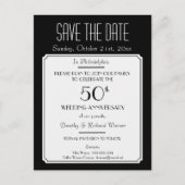 Party, Veranstaltung oder Wiedersehen Save the Dat Ankündigungspostkarte (Vorderseite)