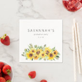 Party Veranstaltung Sonnenblumen und Eukalyptus Na Serviette (Beispiel)