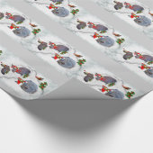 Party-Verpackungs-Papier der Häschen Weihnachts Geschenkpapier (Ecke)