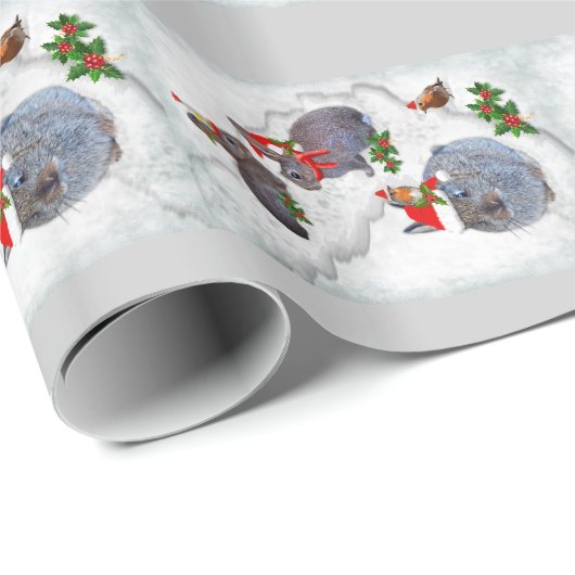 Party-Verpackungs-Papier der Häschen Weihnachts Geschenkpapier (Rolleneckpunkt)
