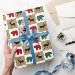 Party-Verpackungspapier für Landtiere Geschenkpapier