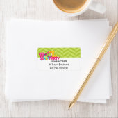 Party-Versandmarke für den grünen Pool Adressaufkleber (Insitu)