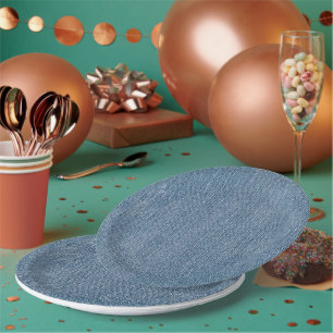 Party-Versorgungs-blaues Jean-Denim Pappteller