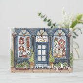 Party "Vintag Clock Shop Silvester" Einladung (Stehend Vorderseite)