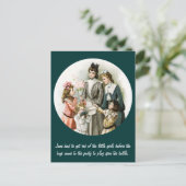 Party Vintag Spaß Postkarte (Stehend Vorderseite)