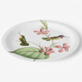 Party Vintager Kolibris Pappteller (Schrägansicht)