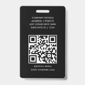 Party-VIP-Pass-QR-Code-Abzeichen Ausweis (Rückseite)