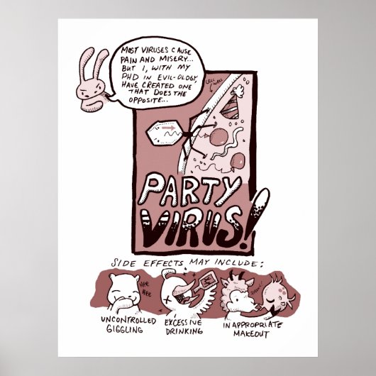 Party-Virus Poster (Vorne)