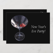 Party von Dice Glass Zeit Neujahr Einladung (Vorne/Hinten)